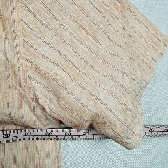 Tommy Bahama Men's Sand Linen Valencia Shirt Large Stripe Short Sleeve NWT $118 - Picture 10 of 11